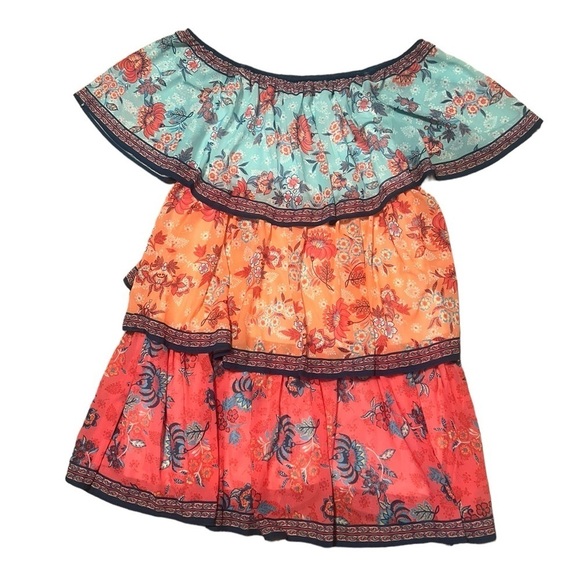 Flying Tomato multicolor tiered boho mini dress - Picture 1 of 7